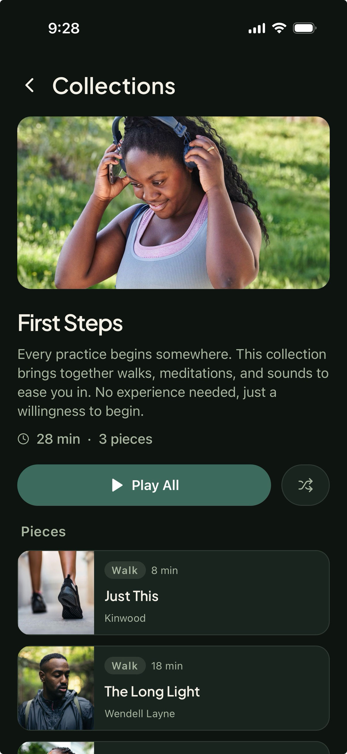 Kinwood app — Collections
