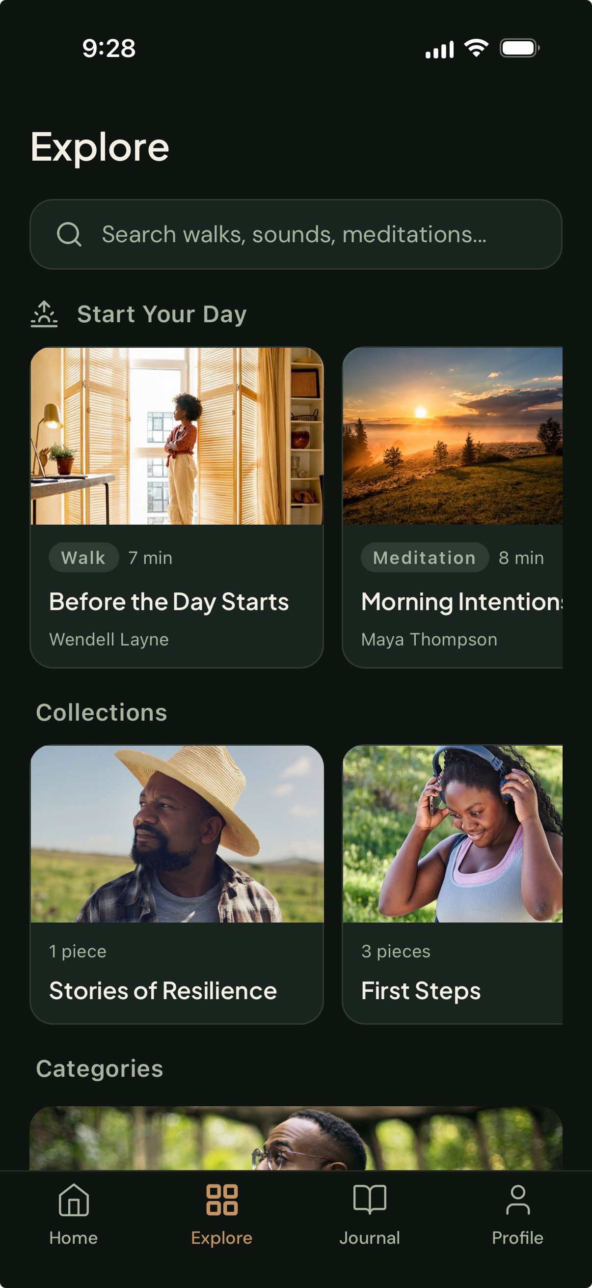 Kinwood app — Explore